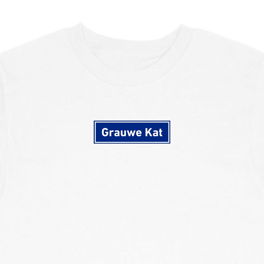T-Shirt Grauwe Kat - Afbeelding 2