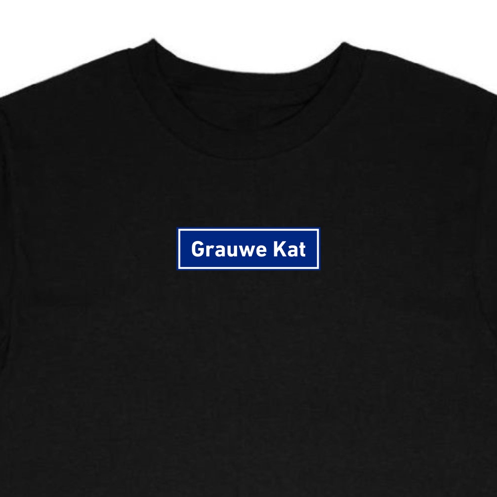 T-Shirt Grauwe Kat - Afbeelding 4